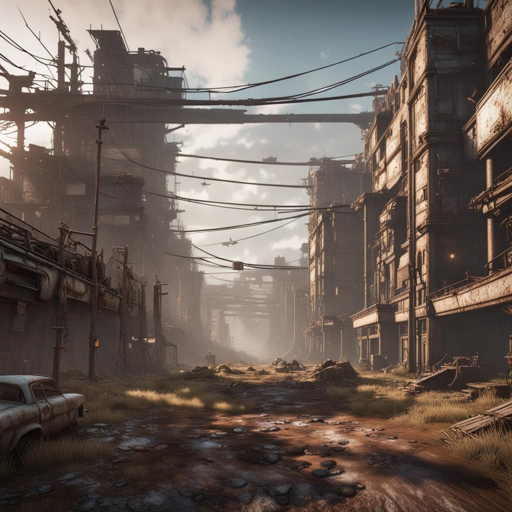 Post apocalyptic wonderland - AI Generated Artwork - NightCafe Creator