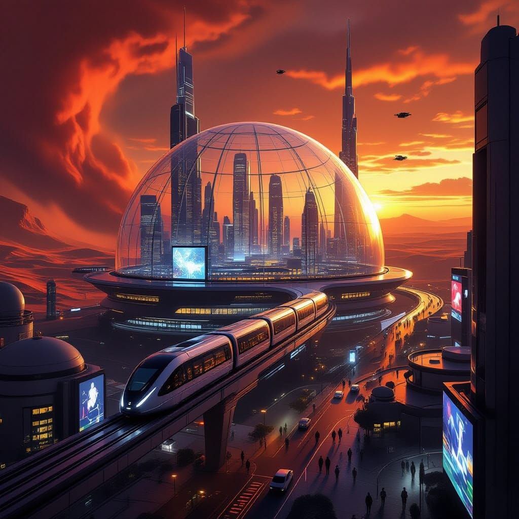 Martian Metropolis  by @dinsat