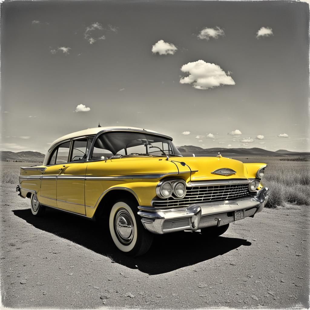 The vintage car