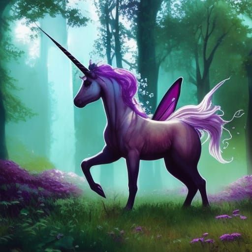 Unicorn fairy - AI Generated Artwork - NightCafe Creator