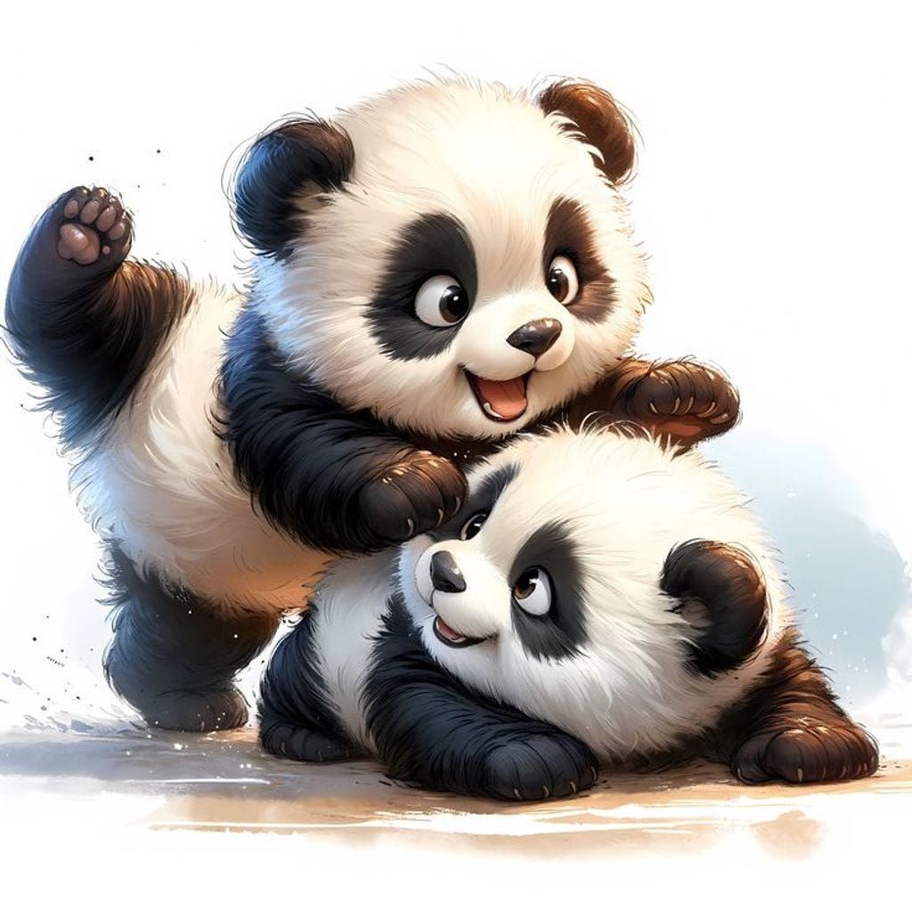 Cute Pandas  by @Karrisa