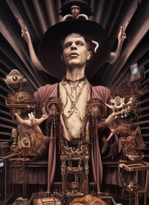 The Electric Pope: A Surreal Hyperrealistic Vision