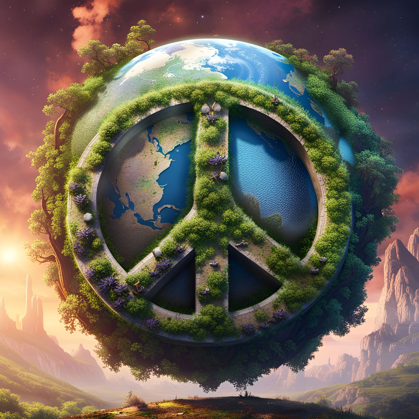 Peace On Earth!  by @In The Dream Realm