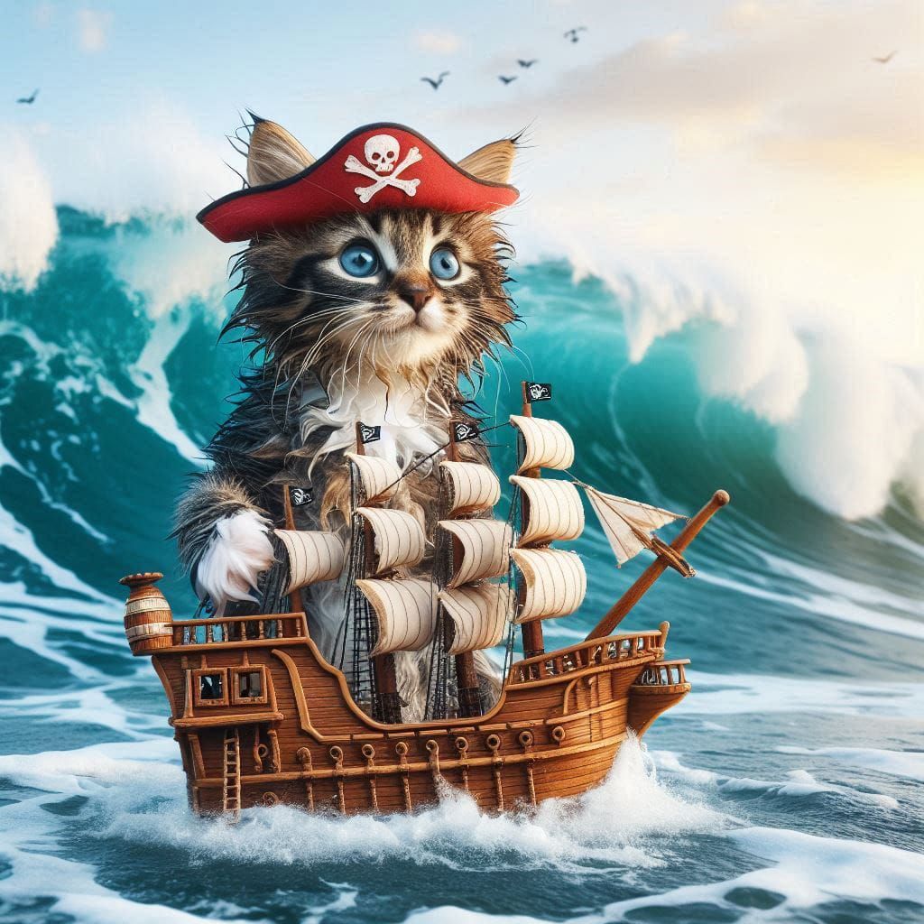 cat pirate ship