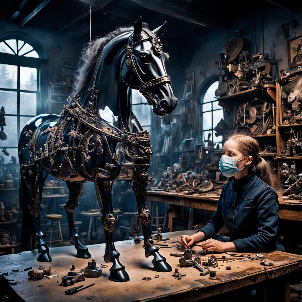 Double exposition ! De style Jim Warren fantastique magnifique fantaisie féerique : profondeur de champ ...  by @Plumeplum 