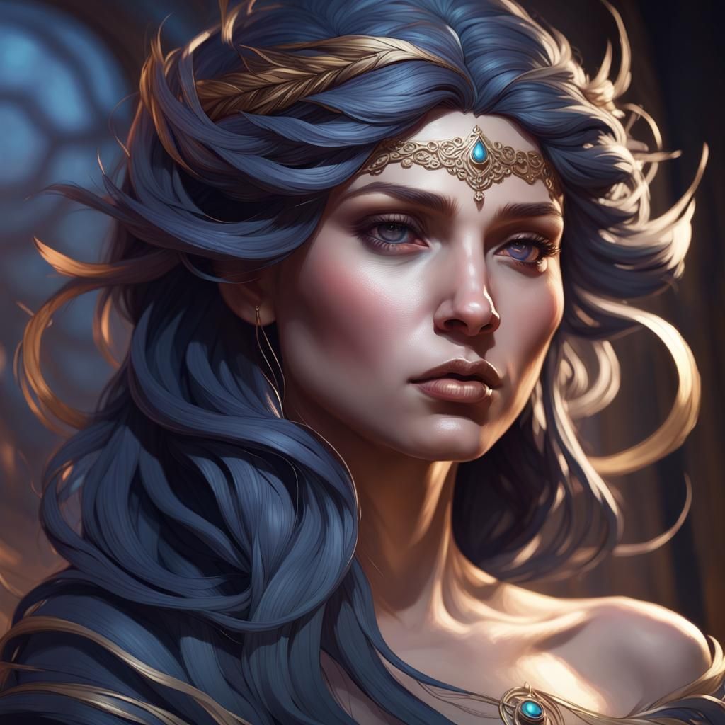 goddess of shadows and night - AI Generated Artwork - NightCafe Creator