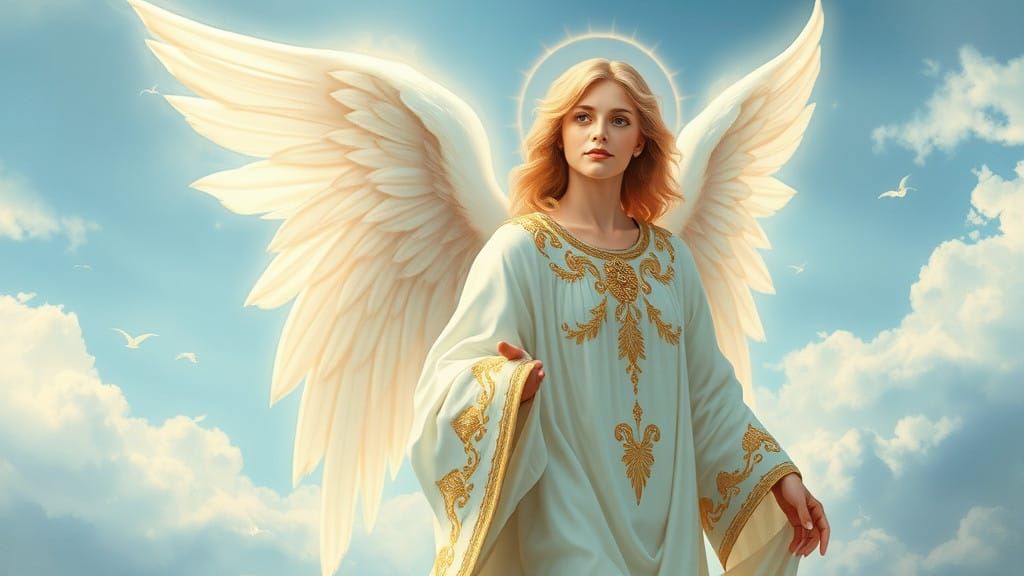 You Are Mine And I Am Your Guardian Angel creator.nightcafe.studio