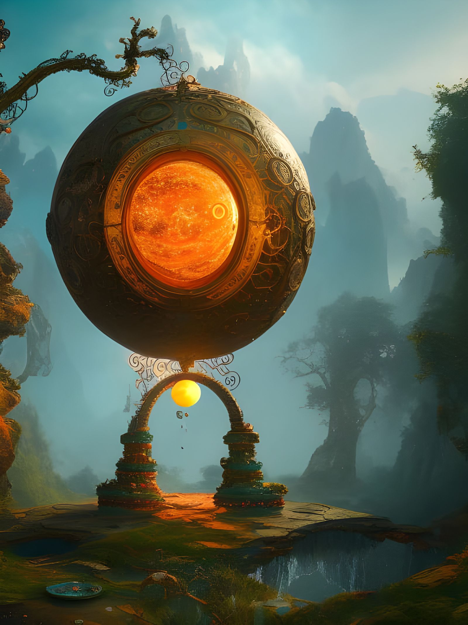 Surreal Bohemian Portal to a Magic Universe