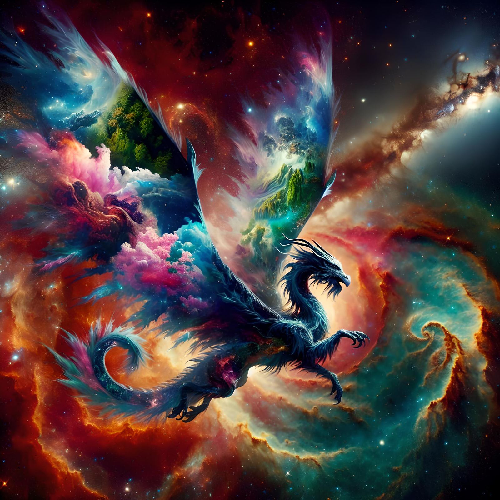 The 4 Seasons of the Space Dragon