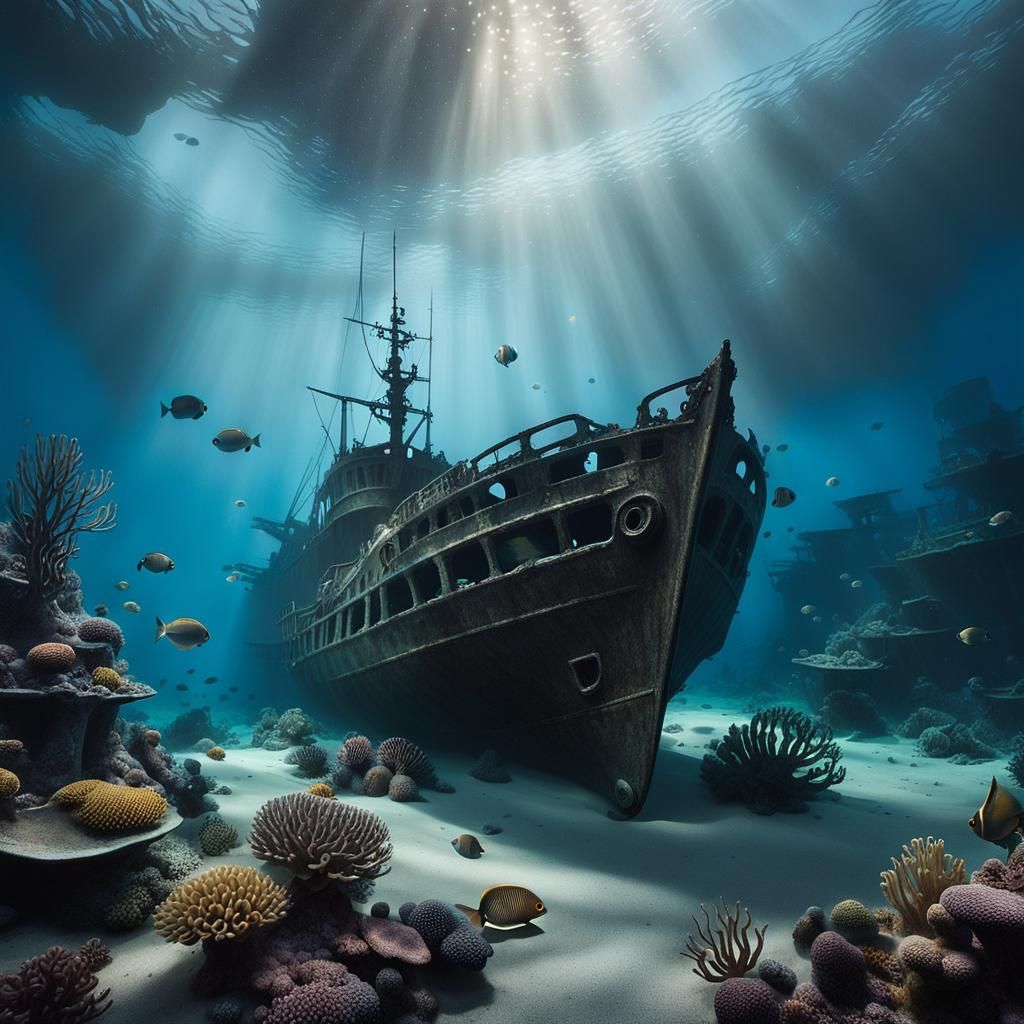 The haunting atmosphere of a shipwreck  by @Bai