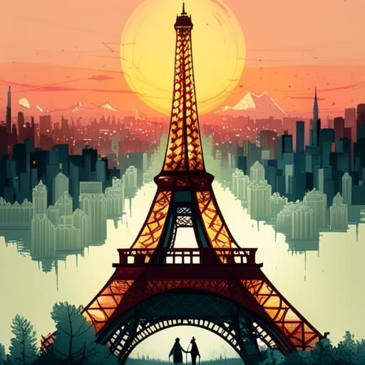 eiffel tower - AI Generated Artwork - NightCafe Creator