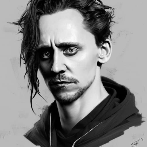 Emo Tom Hiddleston (Loki from mcu universe) - AI Generated Artwork ...