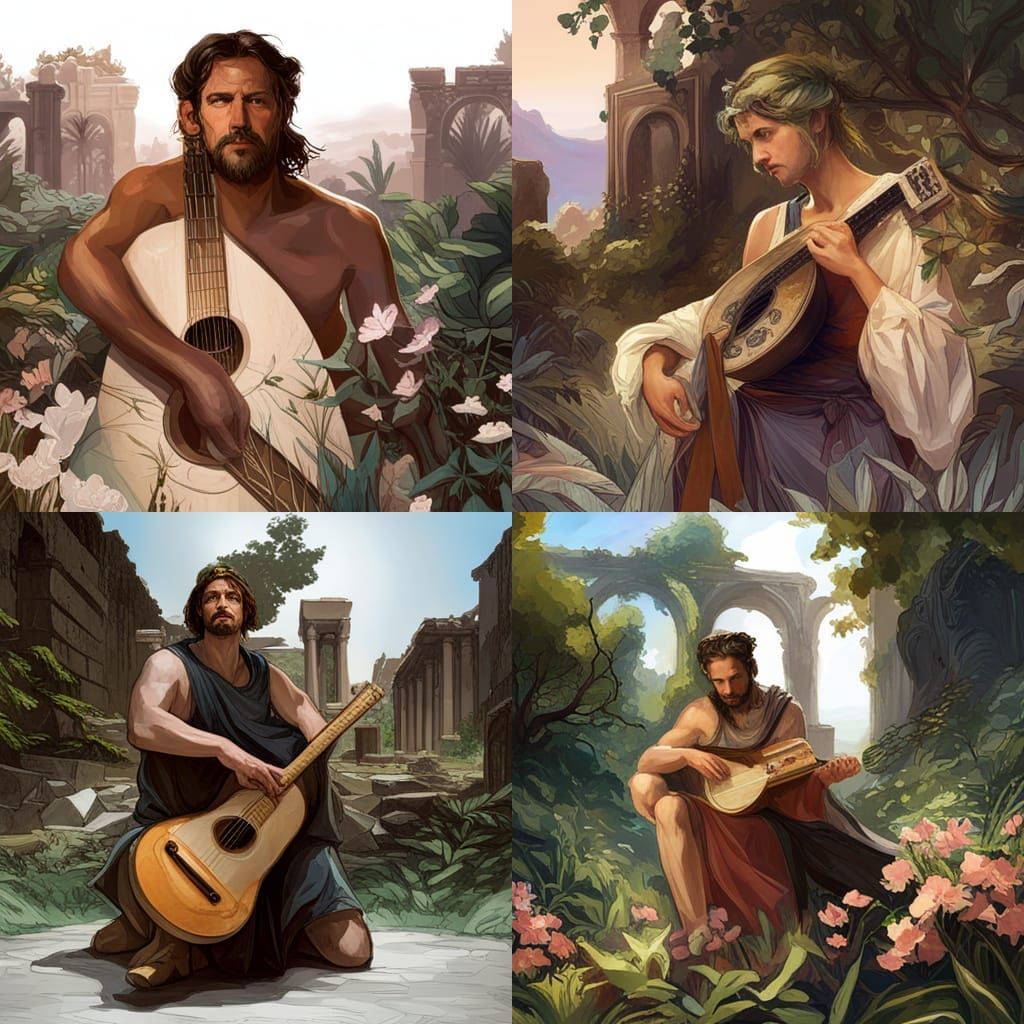 God of music came to Arcadia