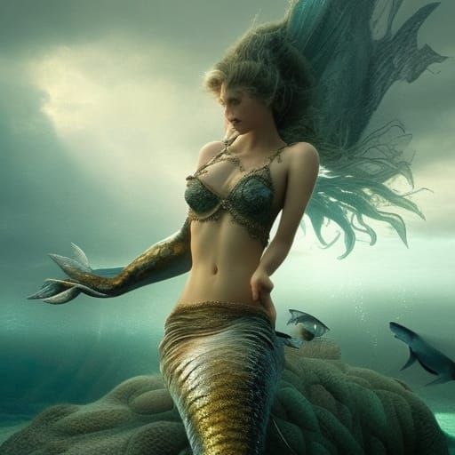 All the mermaids have Sharp Teeth - AI Generated Artwork - NightCafe ...