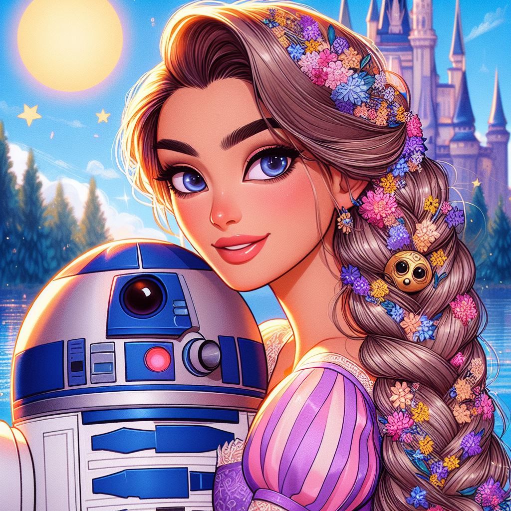 Rapunzel and R2D2