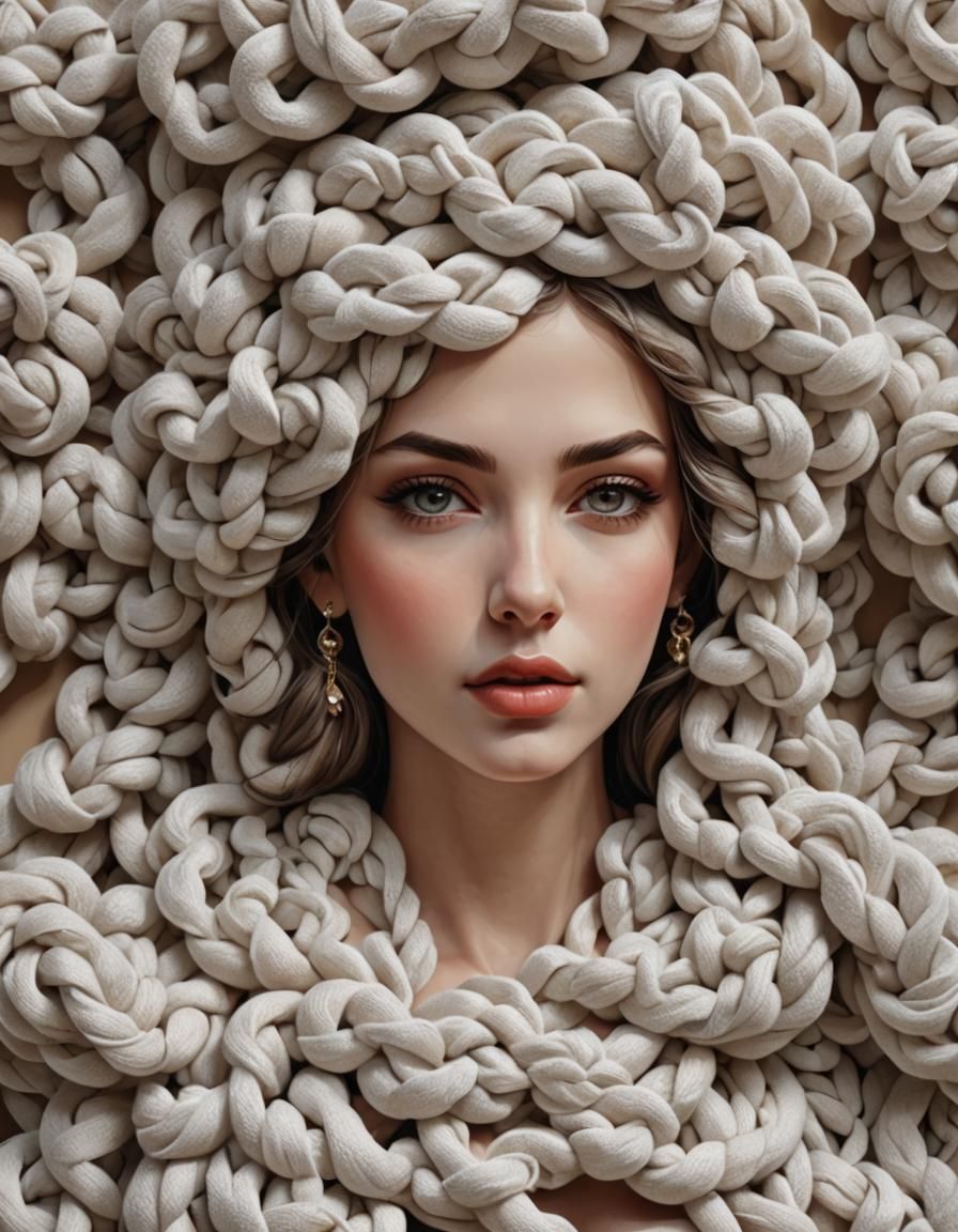 3d  view of Most beautiful Gorgeous attractive women made ou...