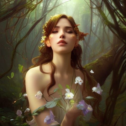 Lady of the Forest - AI Generated Artwork - NightCafe Creator