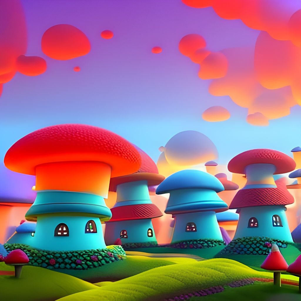 Mushroom village