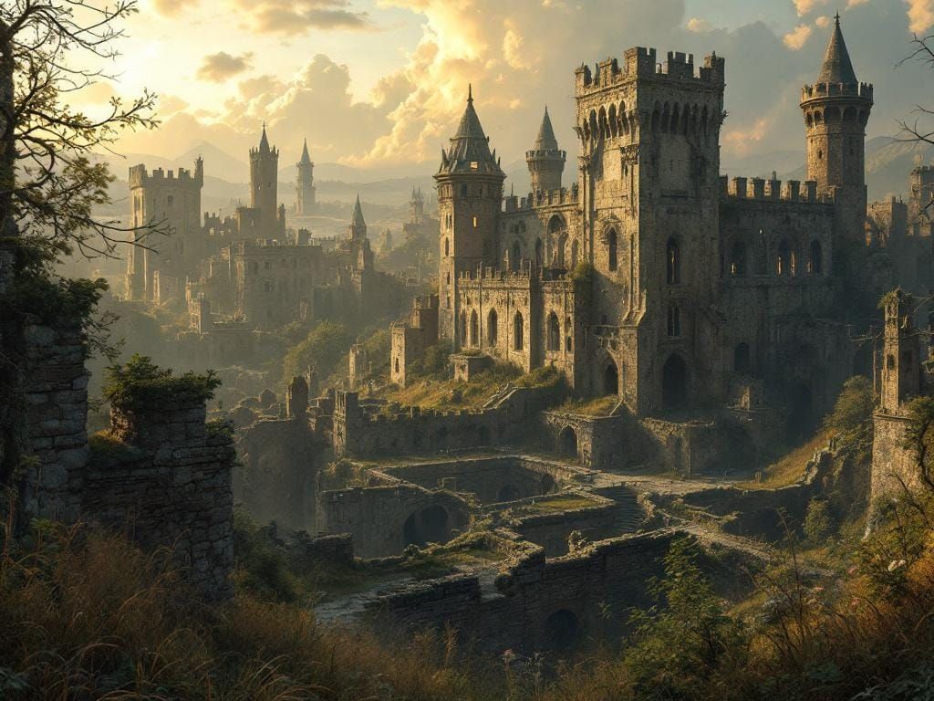 Ruined medieval city   by @John from Youngstown