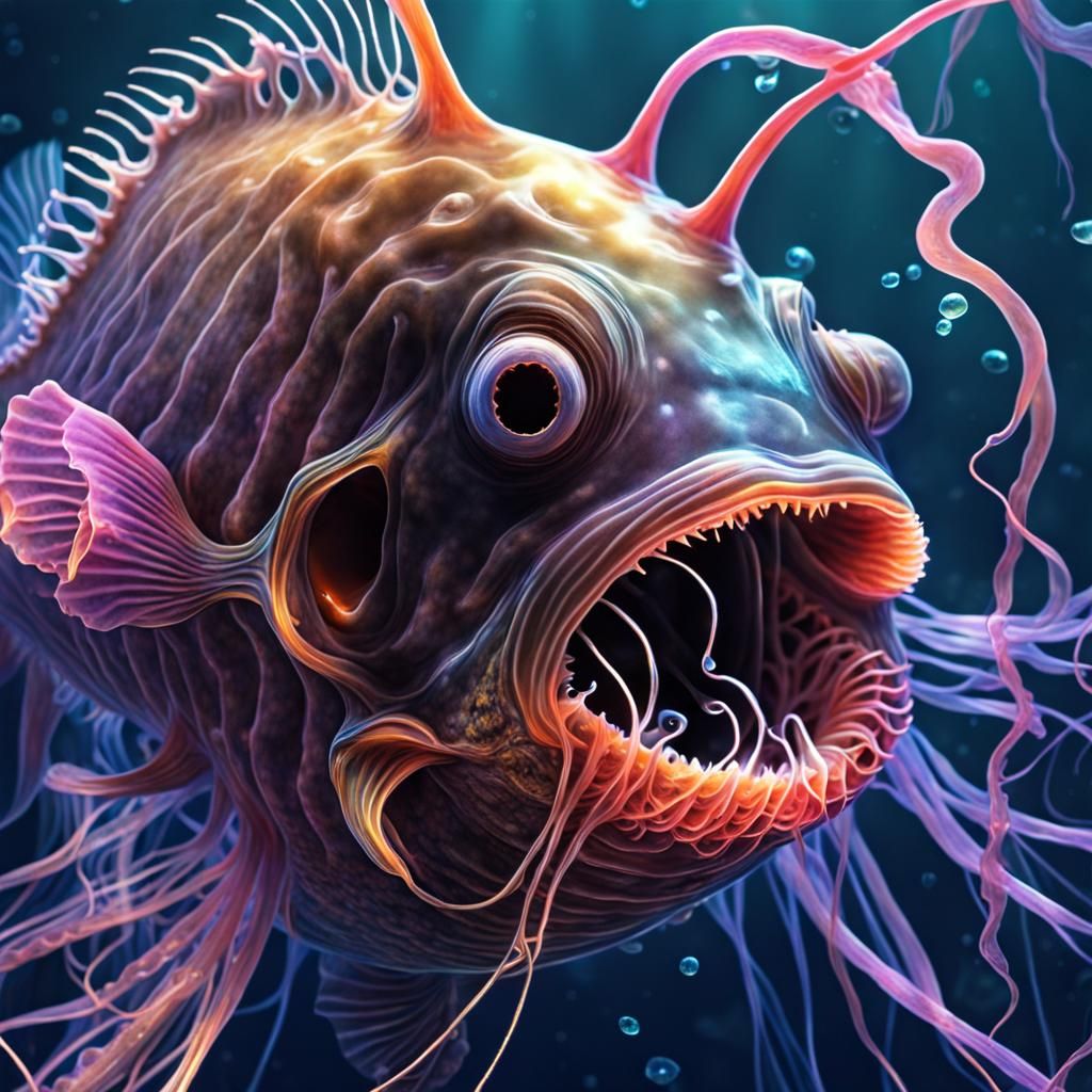 Deep see creature - AI Generated Artwork - NightCafe Creator