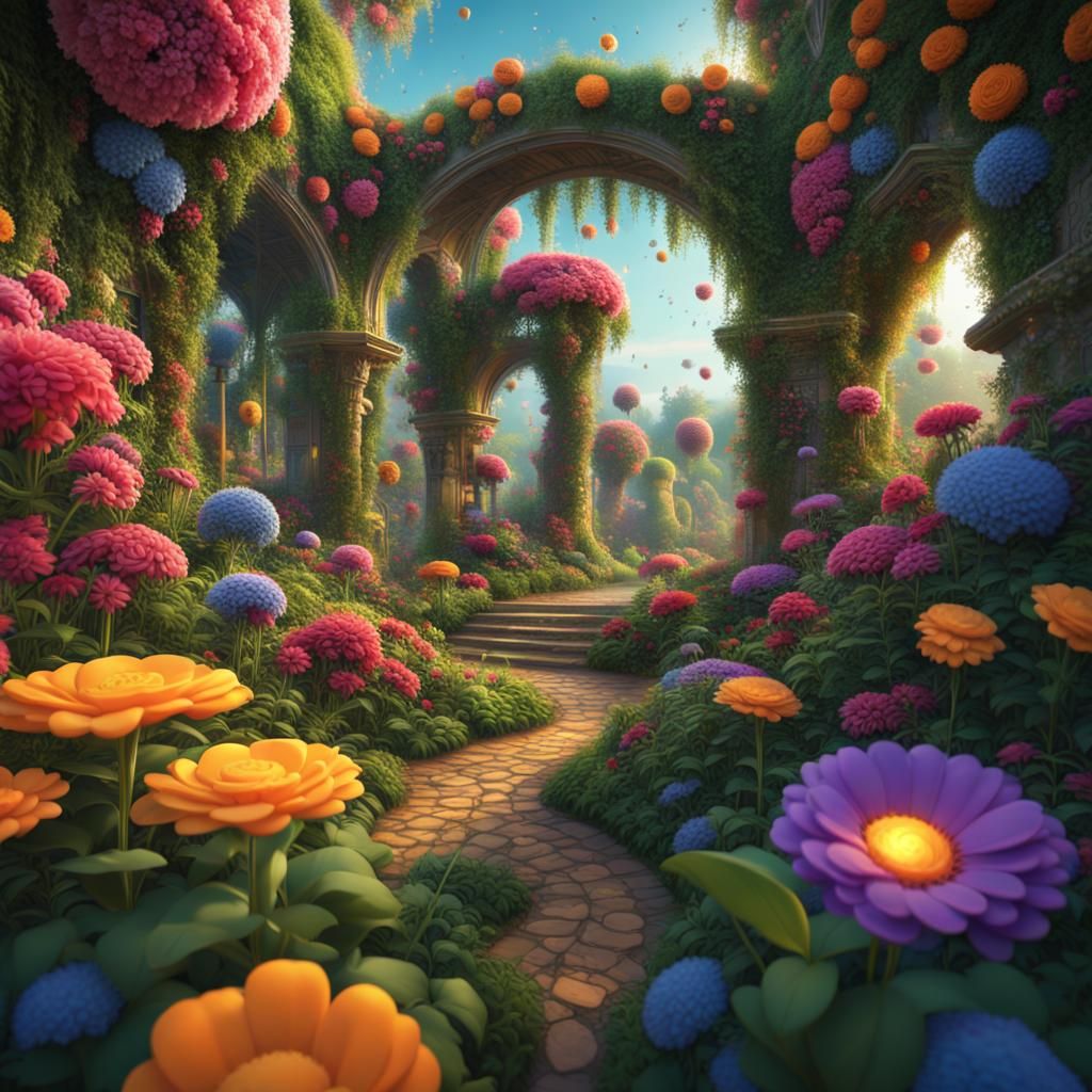 Crypto Garden - AI Generated Artwork - NightCafe Creator