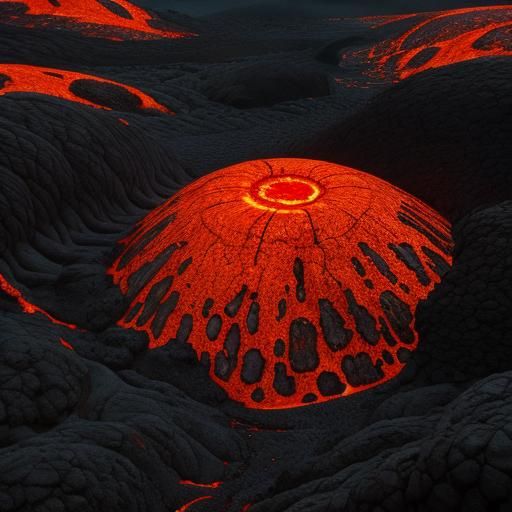 Lava covered around