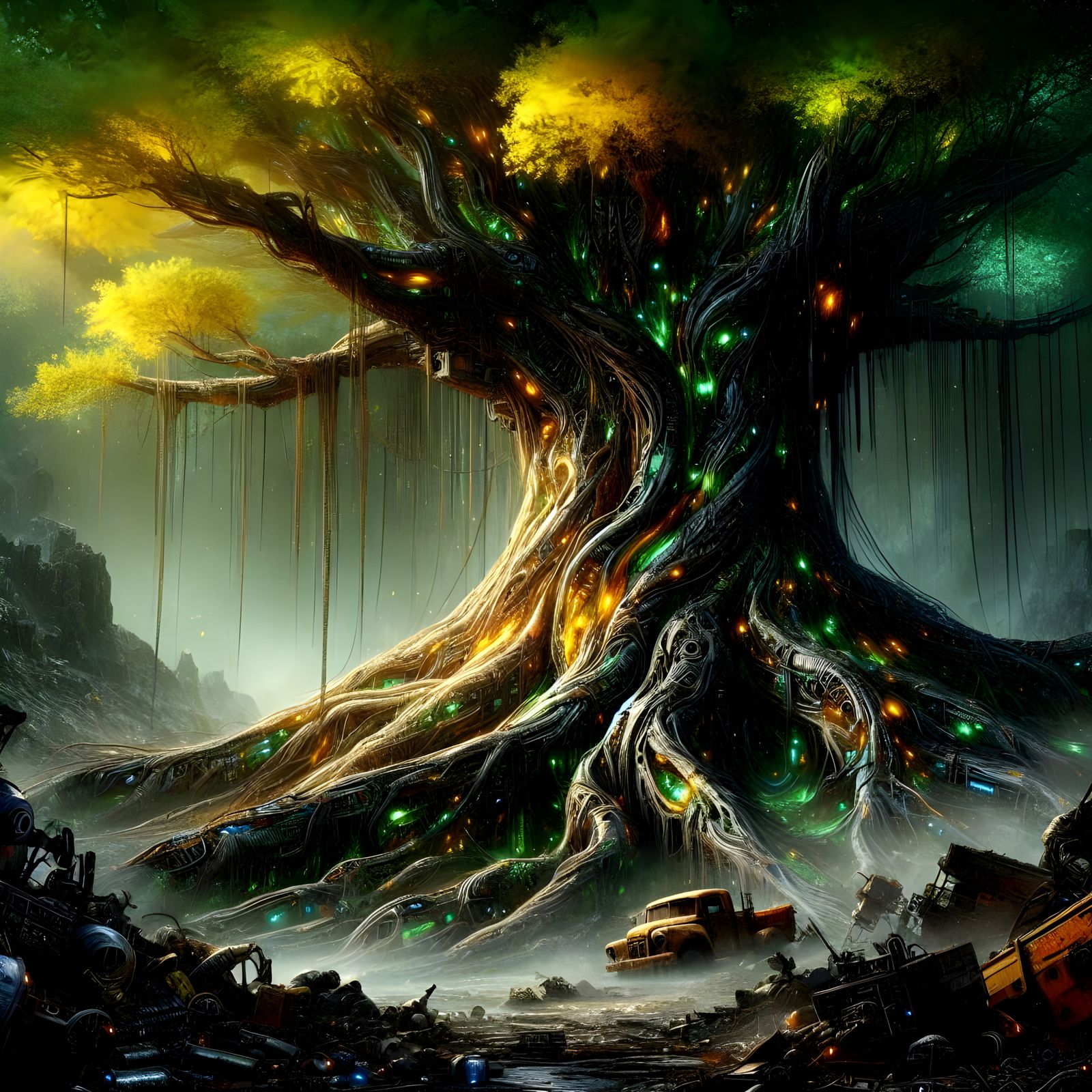 junk goes up in nature