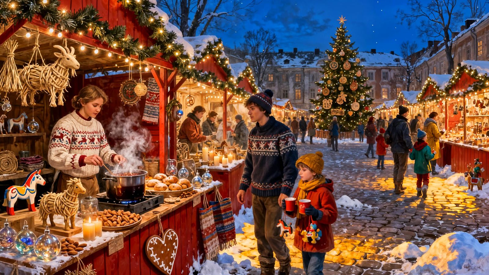 Julmarknad (Christmas Market)  by @Hallkatla