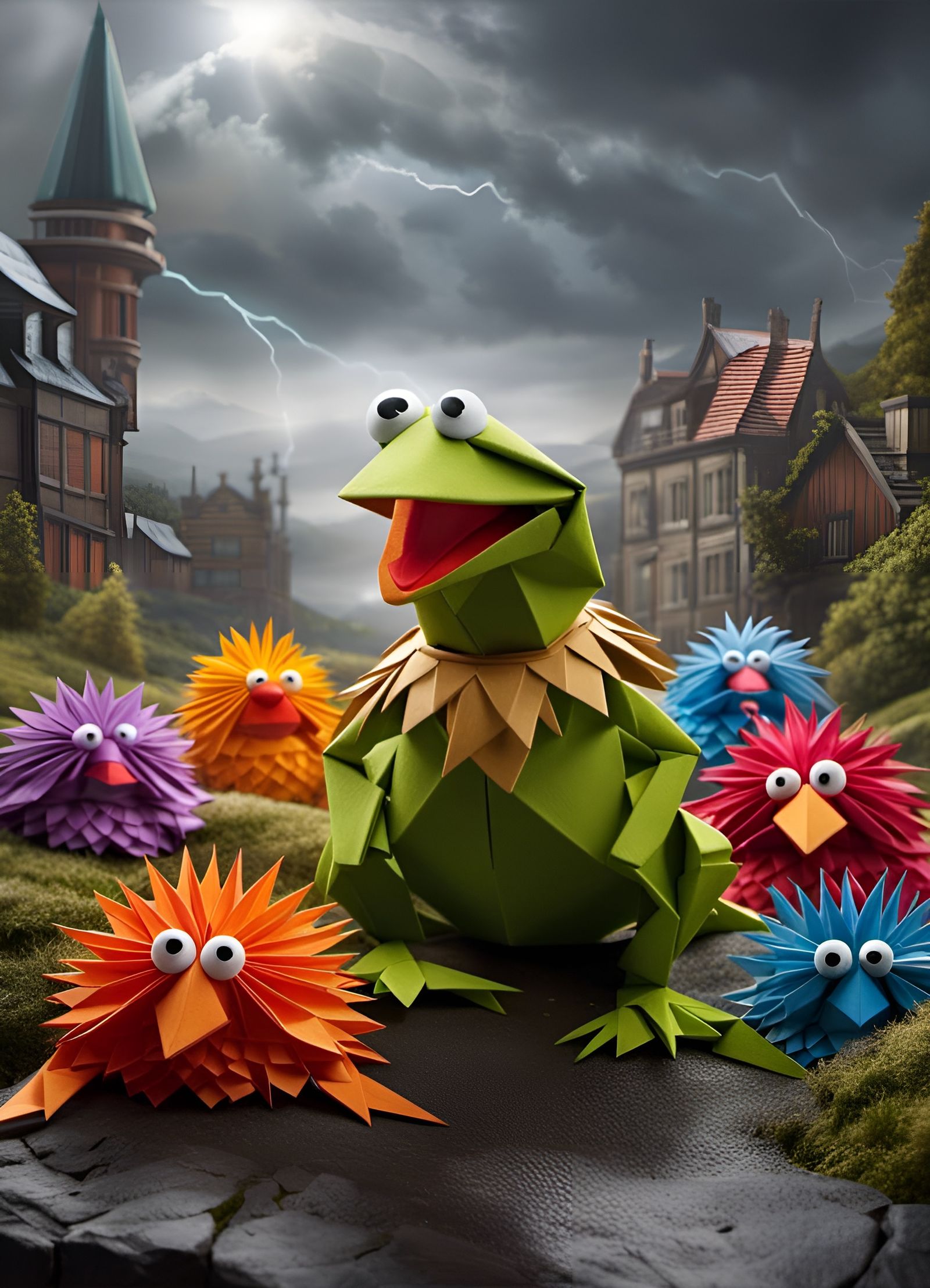 Origami Muppets  by @ing