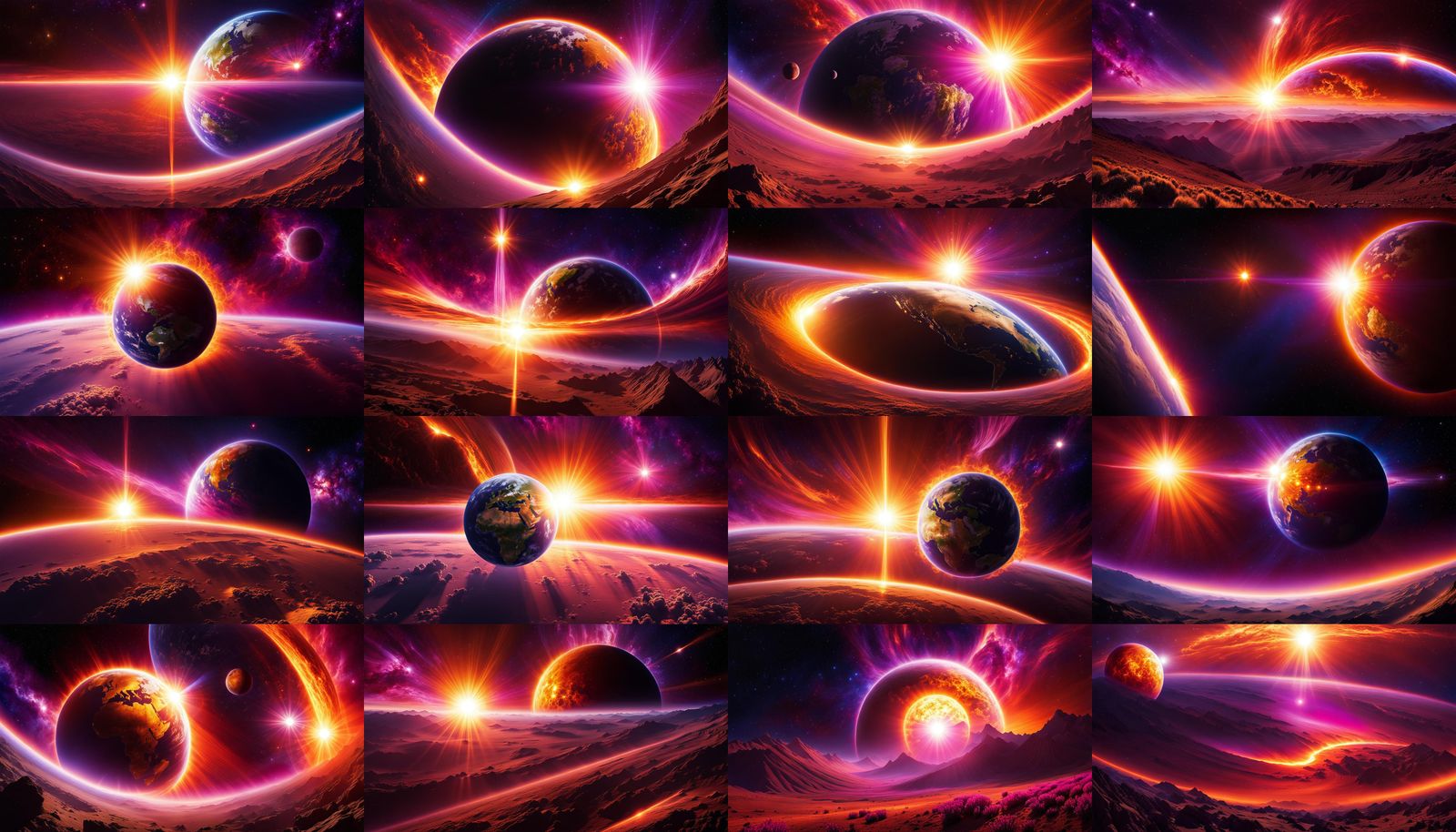 More Space Sunrises