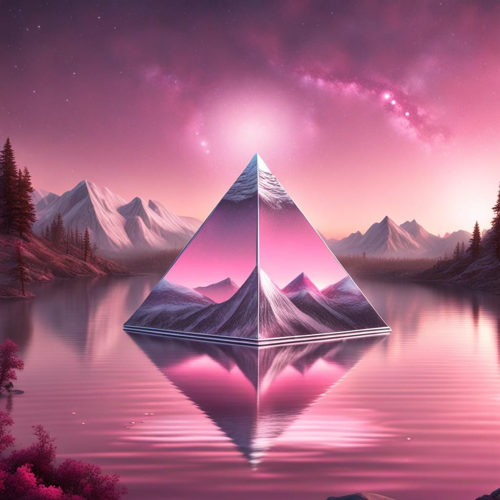 Pink Pyramid - AI Generated Artwork - NightCafe Creator