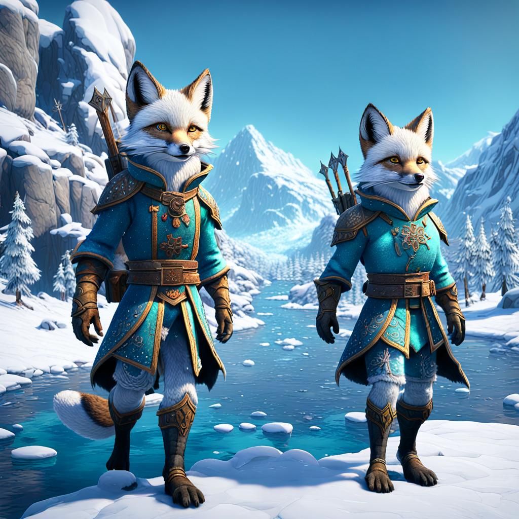Elves' Winter Quest in Unreal Engine 3D