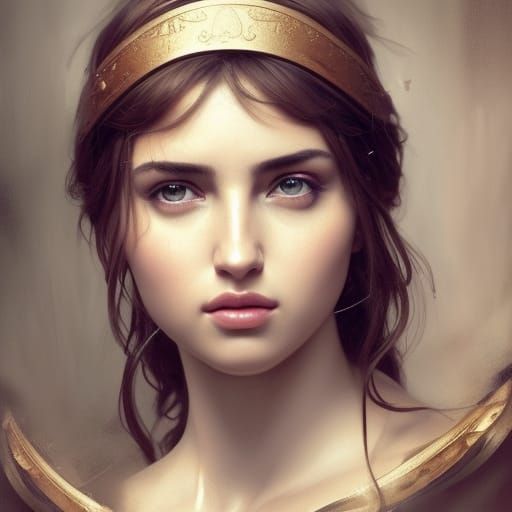 Ana De Armas As an ancient greek girl in realistic photoshoo...