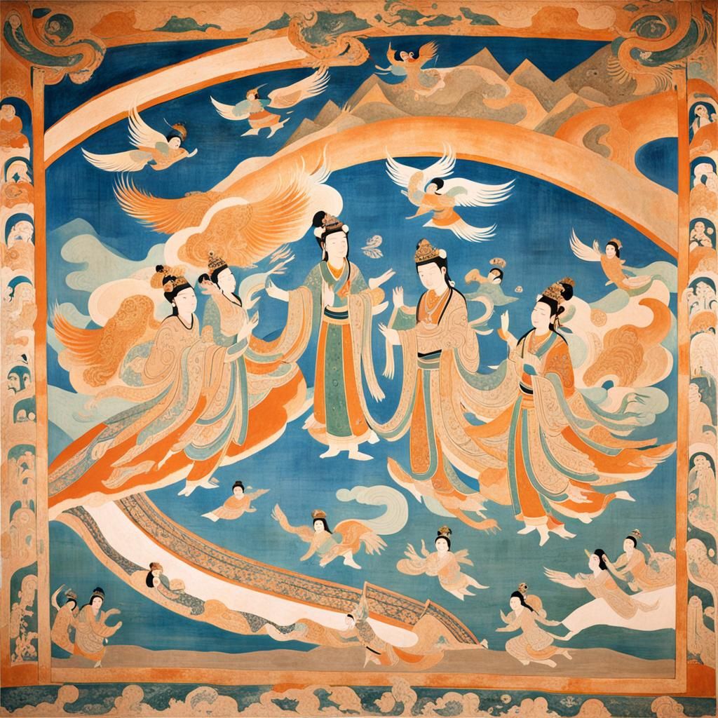 Dunhuang Art: Flying Gods and Celestial Immortals