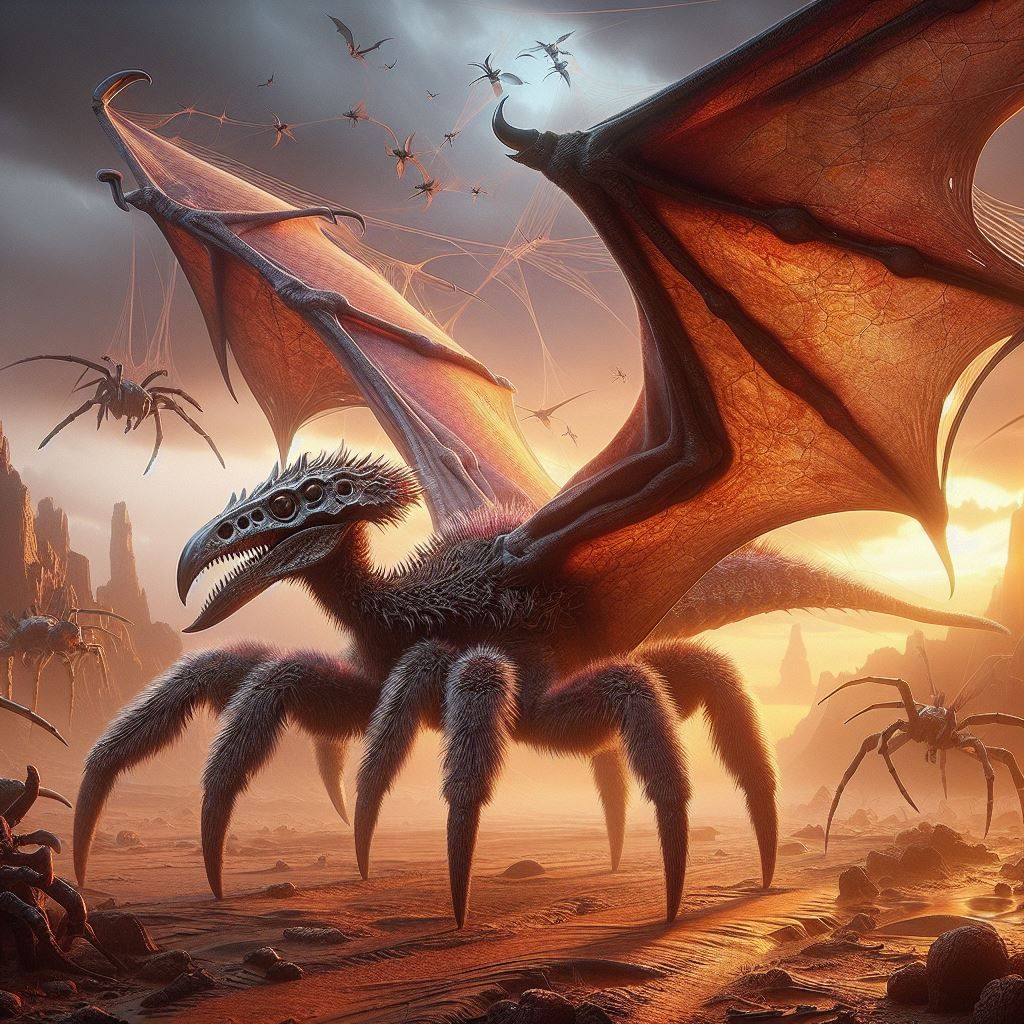 Taranodactyl (trantula pterodactyl) scarier version