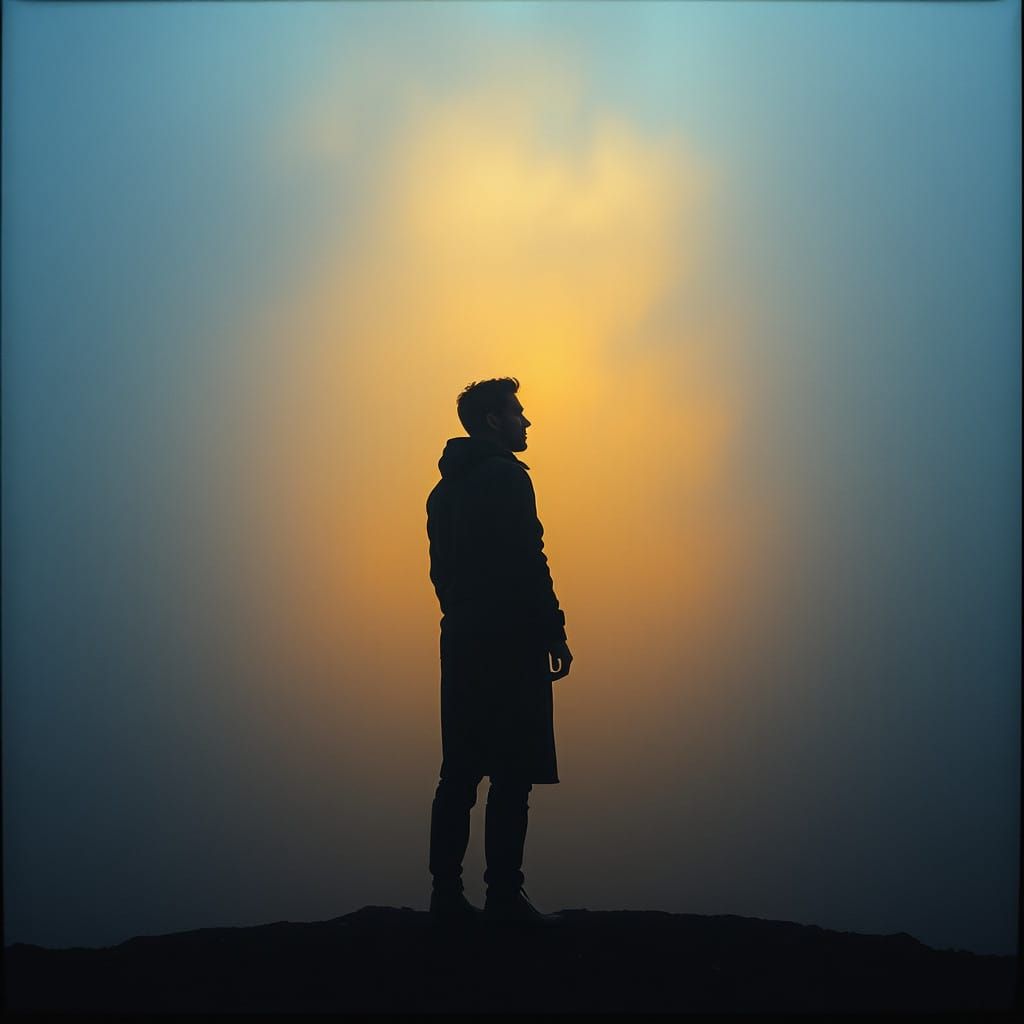 Lost in Contemplation: A Haunting Portrait of Self-Discovery