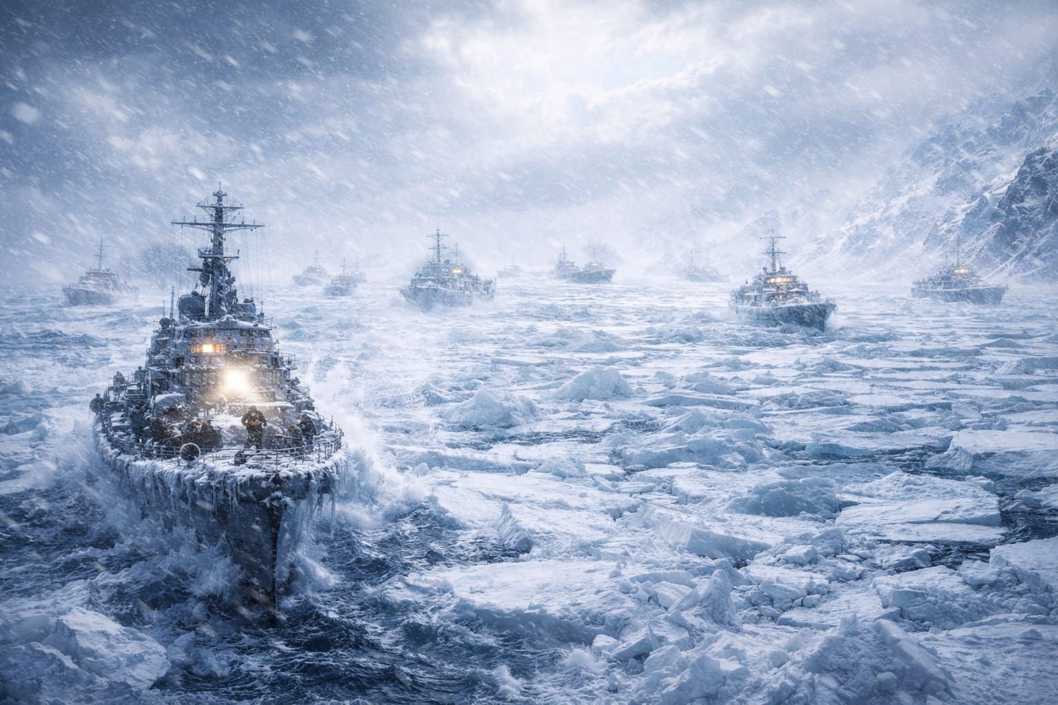 Battles with Nature: Arctic Convoys in WWII