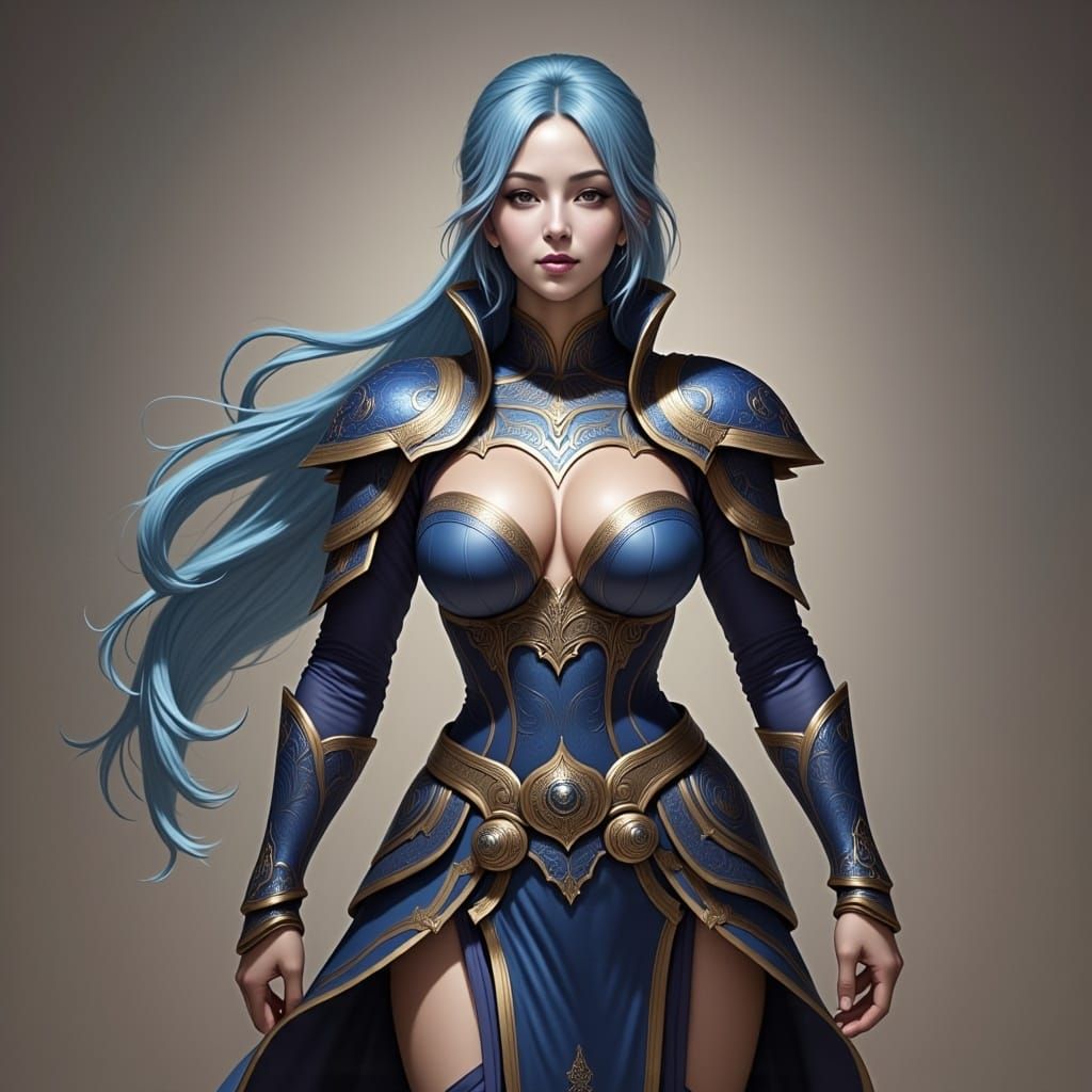  <lora:Venus Delgaodo:1.0> as a warrior