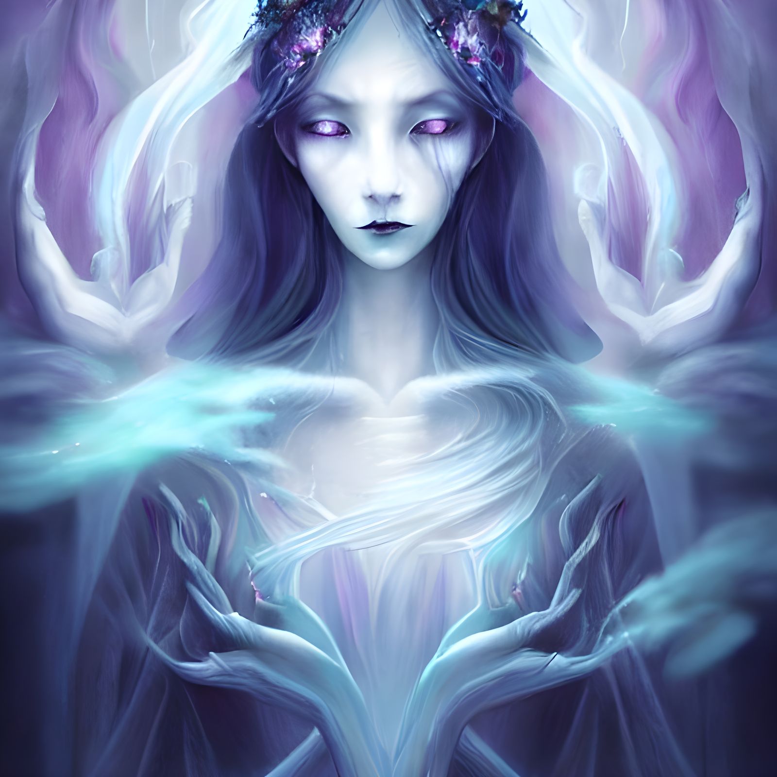 Beautiful Frozen Banshee - AI Generated Artwork - NightCafe Creator