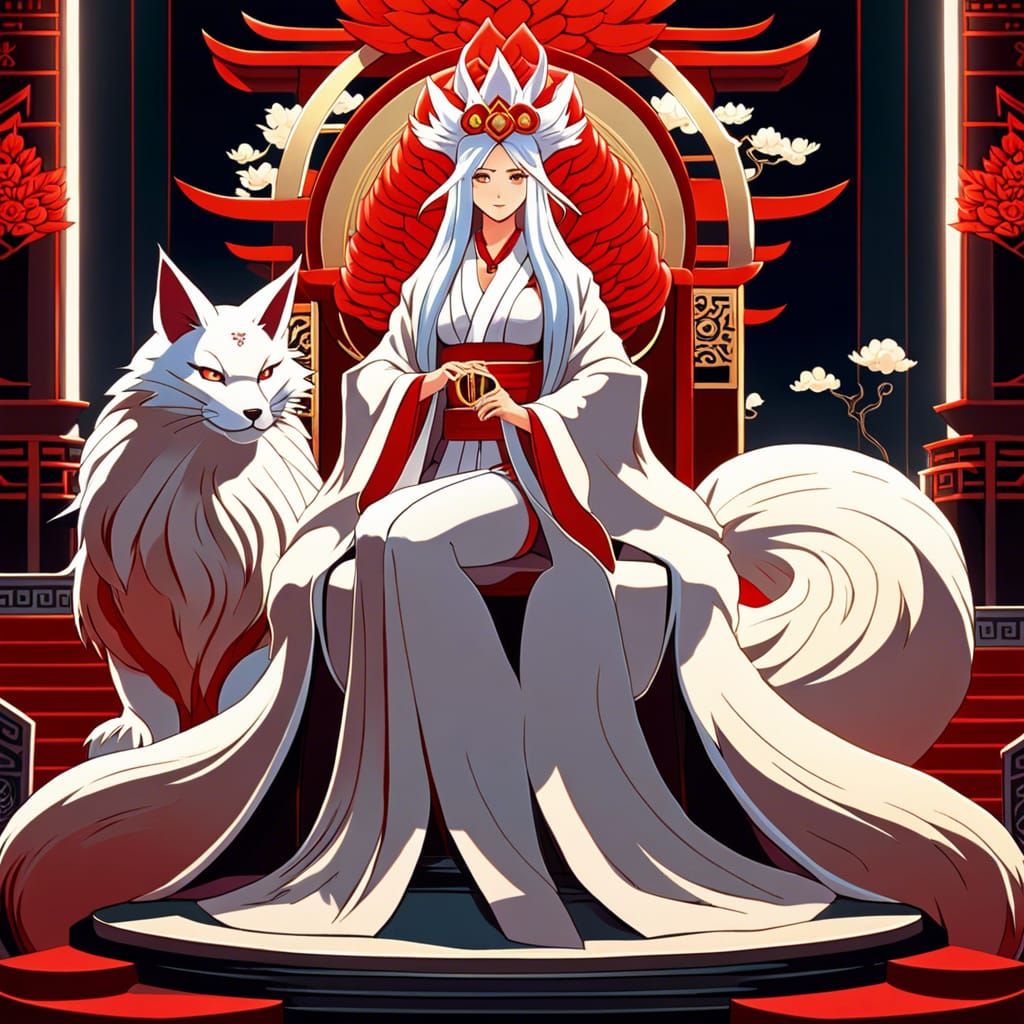 Kitsune Queen #1 - AI Generated Artwork - NightCafe Creator