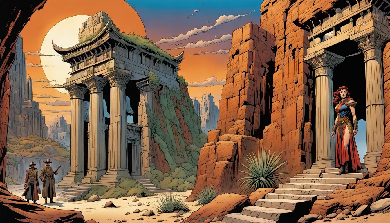 THE EASTERN GATE AI Generated Artwork NightCafe Creator