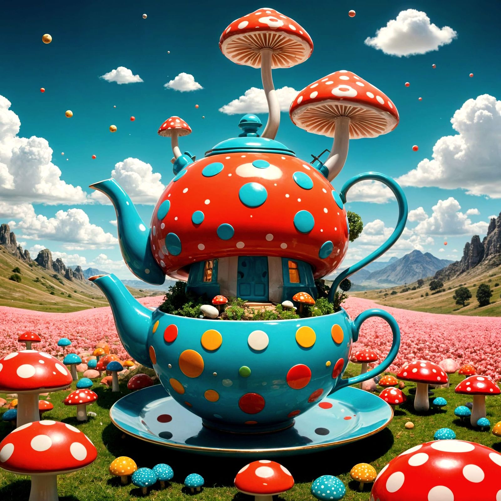 Polka-dotted Dreamscape Transformation  by @Runarguten