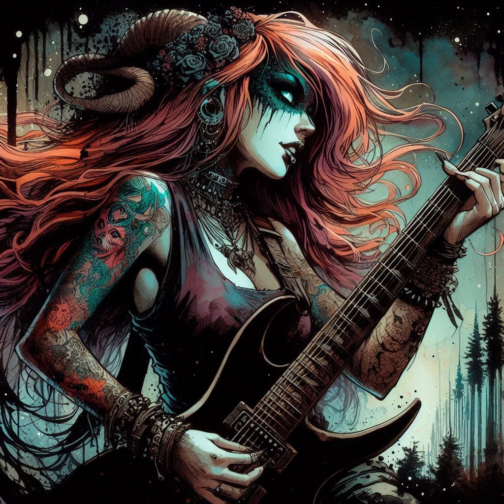 demon girl metalhead