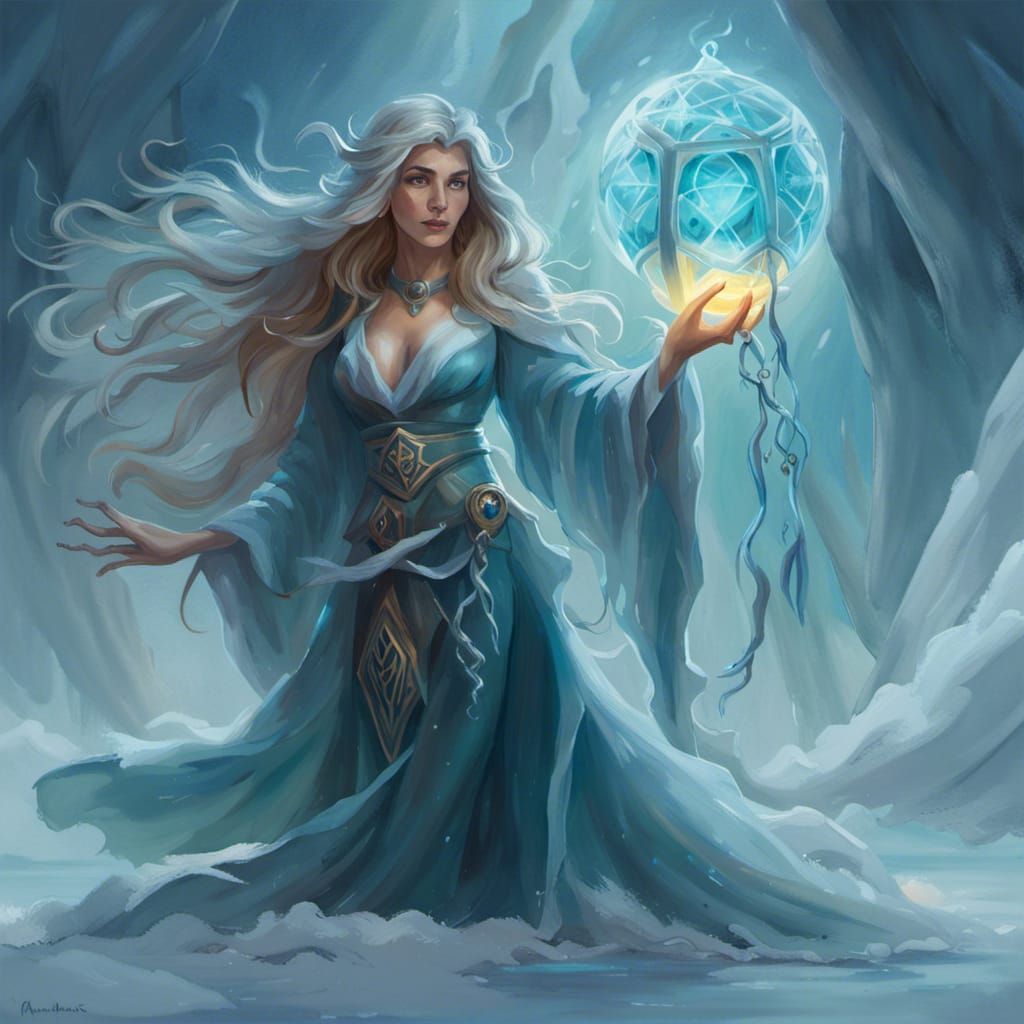 frost witch - AI Generated Artwork - NightCafe Creator