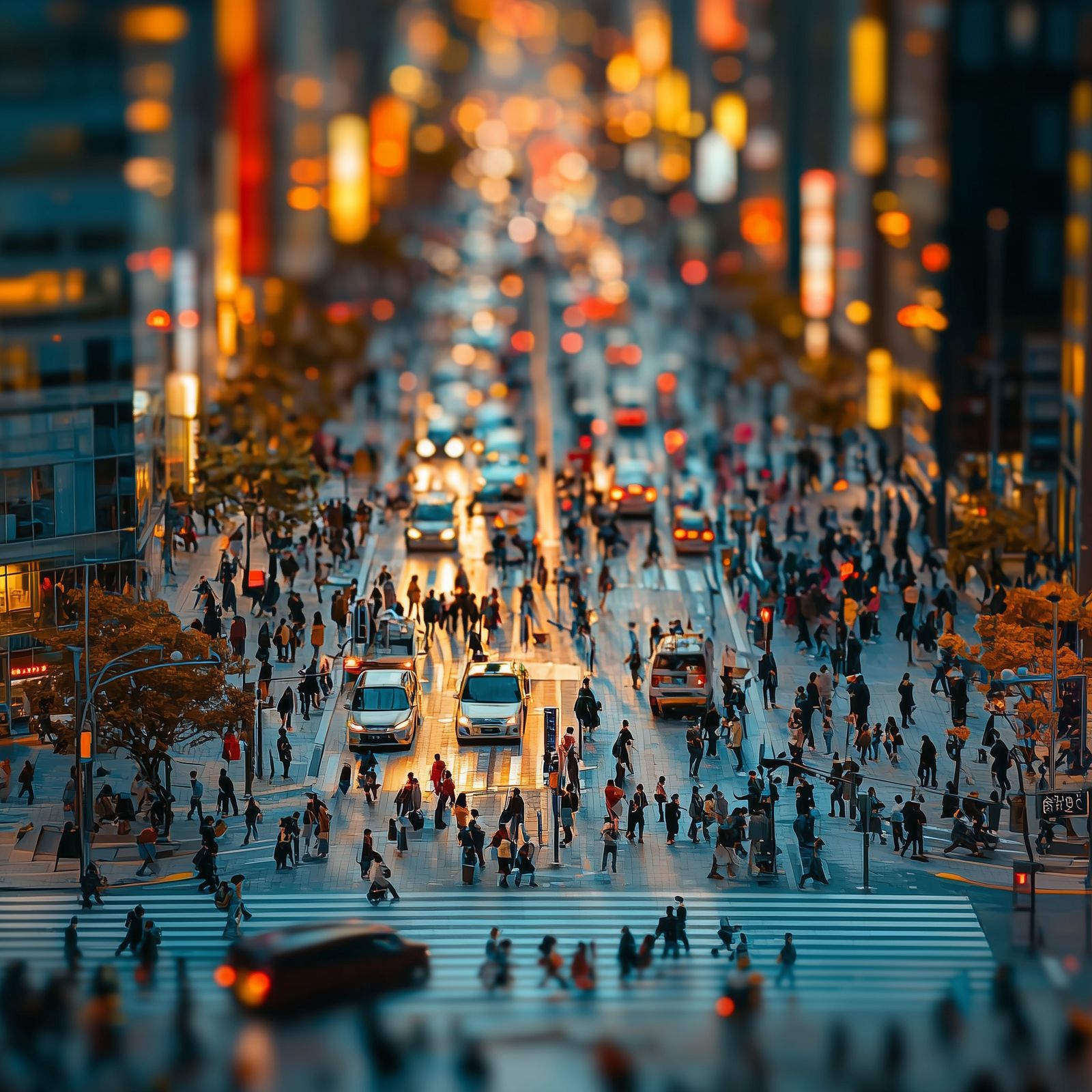 Tilt-Shift Miniature City