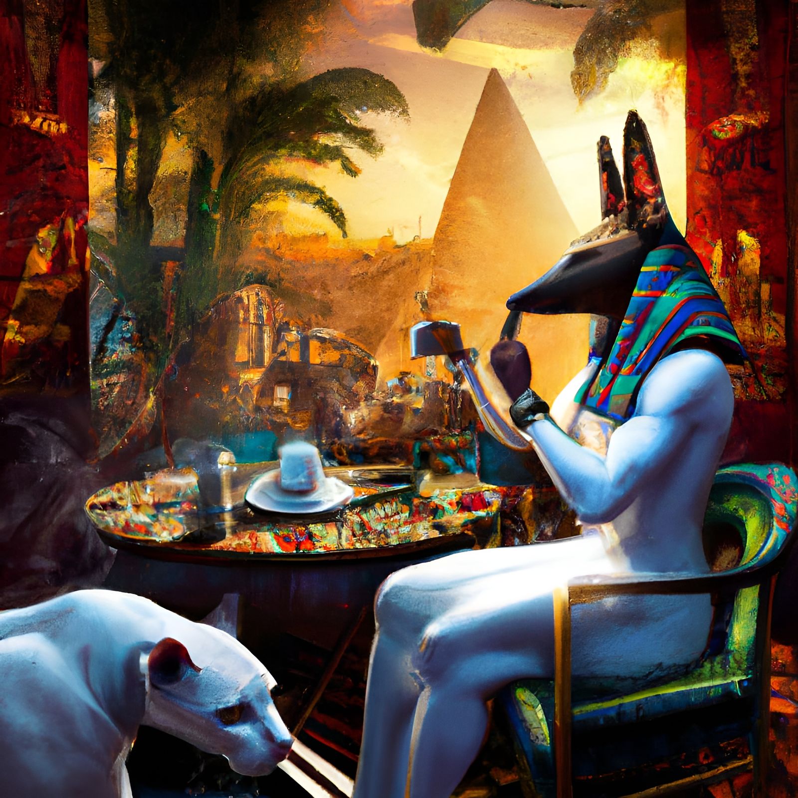 Tea Time of the Gods  by @Josh Veitch