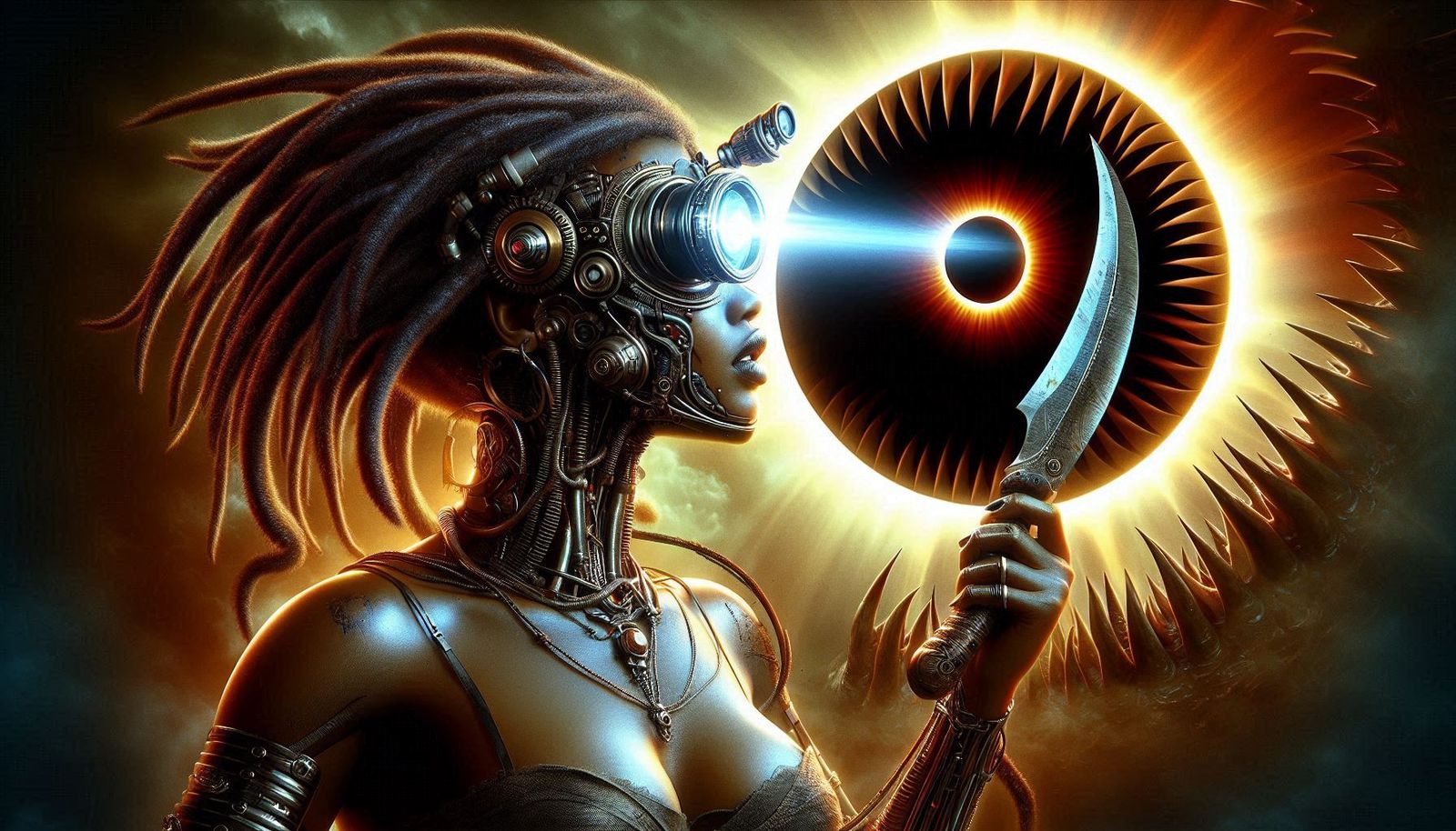 multi-eyed cyborg cyclops