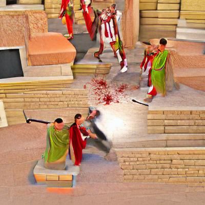The assassination of Julius Caesar