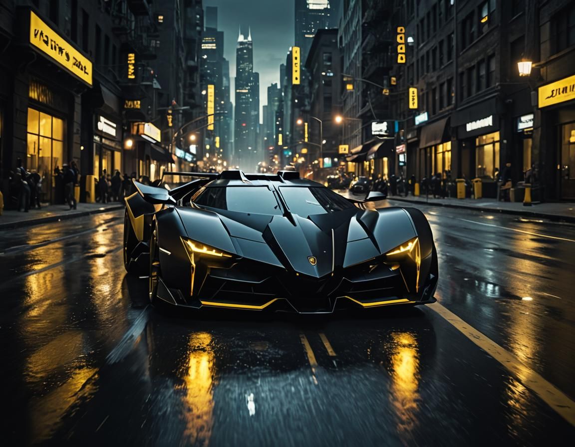 Lambo "Super" Car Batmobile  by @MadamGoth