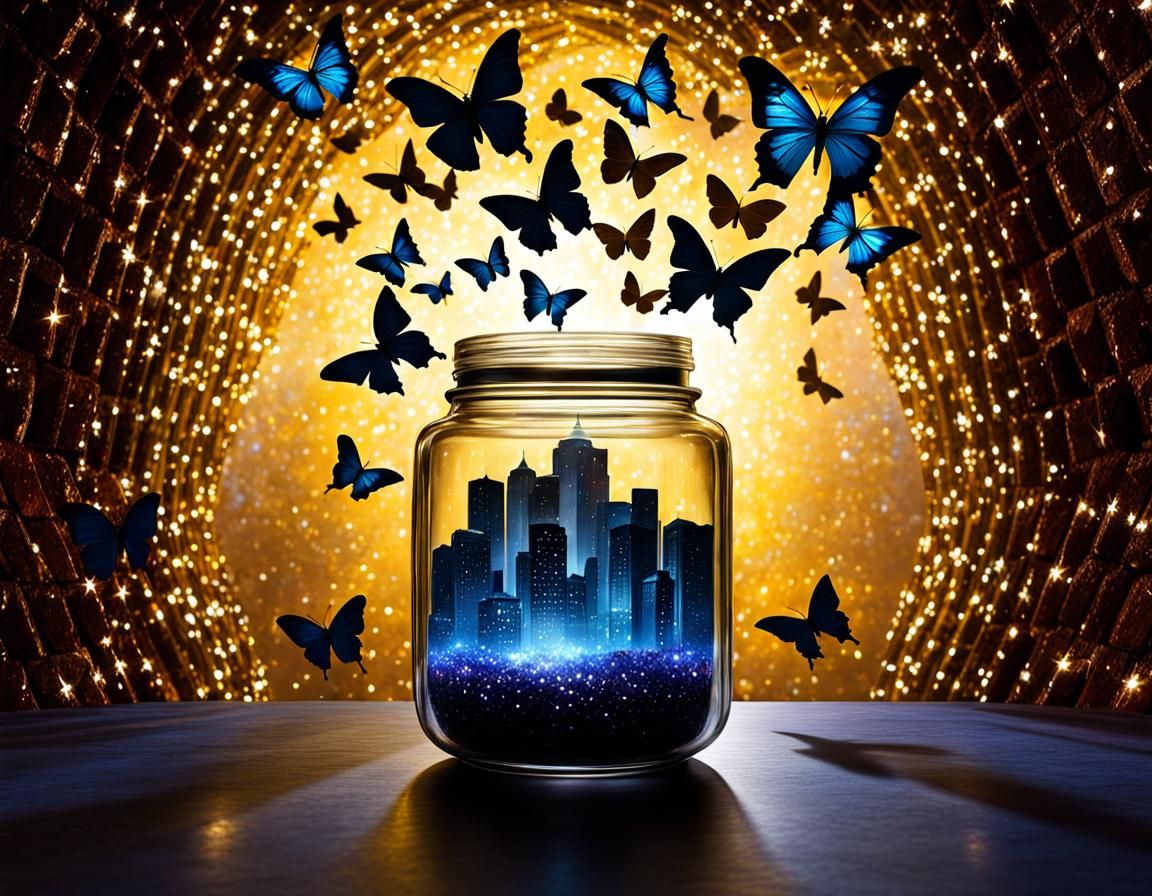 The Jar of A Magical City  by @Naripan